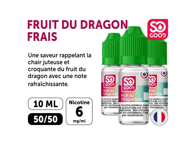 SO GOOD FRUITS DRAGON FRAIS 10 ML 06 MG ML (BTE 3)