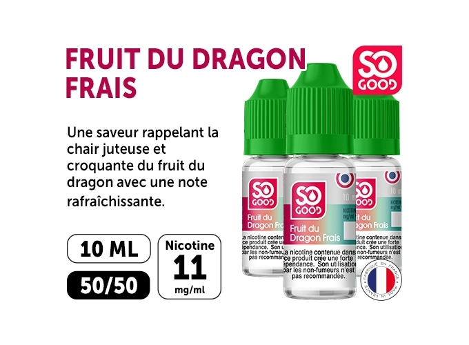 SO GOOD FRUITS DRAGON FRAIS  10 ML 11 MG ML (BTE3)