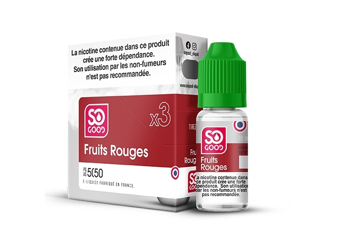 SO GOOD FRUITS ROUGES 10 ML 11 MG ML (BTE3)