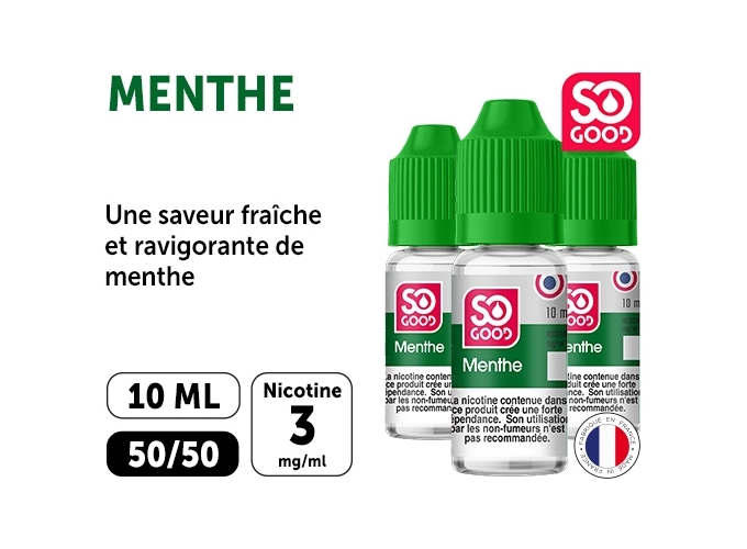 SO GOOD MENTHE  10 ML 03 MG ML (BTE3)