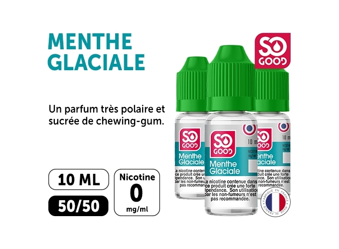 SO GOOD MENTHE GLACIALE 10 ML 00 MG ML (BTE3)