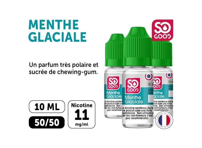 SO GOOD MENTHE GLACIALE 10 ML 11 MG ML (BTE3)