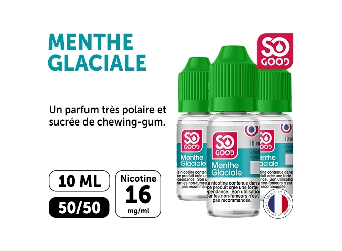SO GOOD MENTHE GLACIALE 10 ML 16 MG ML (BTE3)