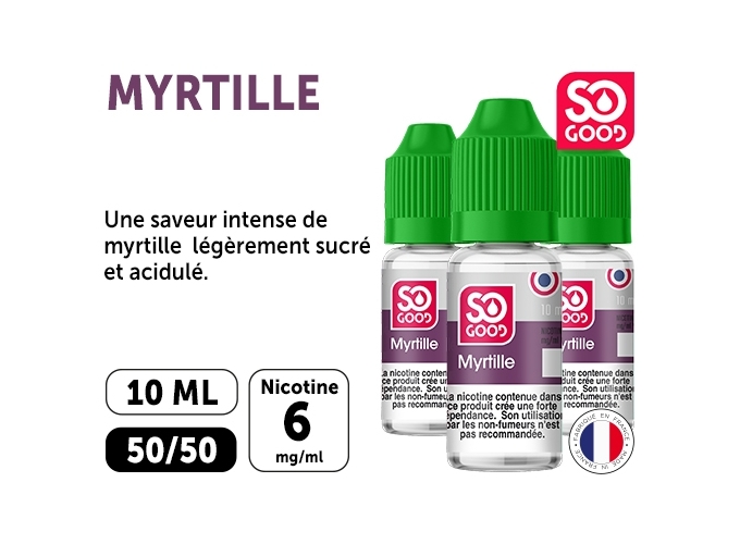 SO GOOD MYRTILLE 10 ML 06 MG ML (BTE3)