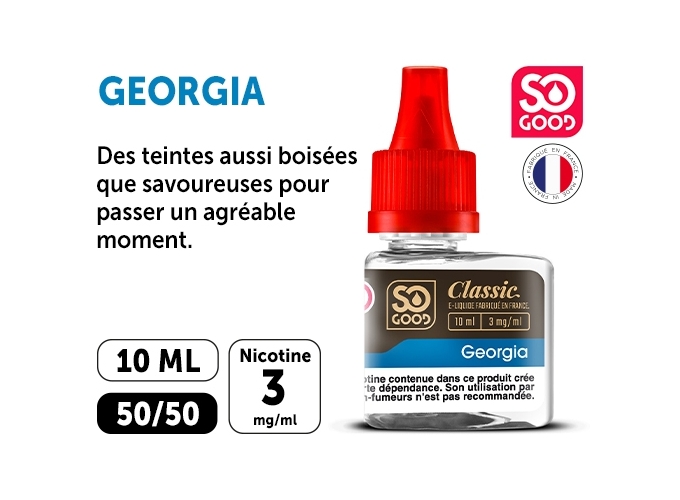 SO GOOD P 10ml GEORGIA BRUN DOUX NICOTINE 03mg (1)