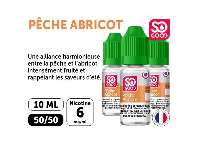 SO GOOD PECHE ABRICOT 10 ML 06 MG ML (BTE3)
