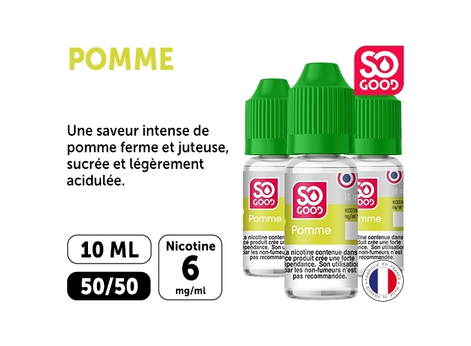 SO GOOD POMME 10 ML 06 MG ML (BTE3)