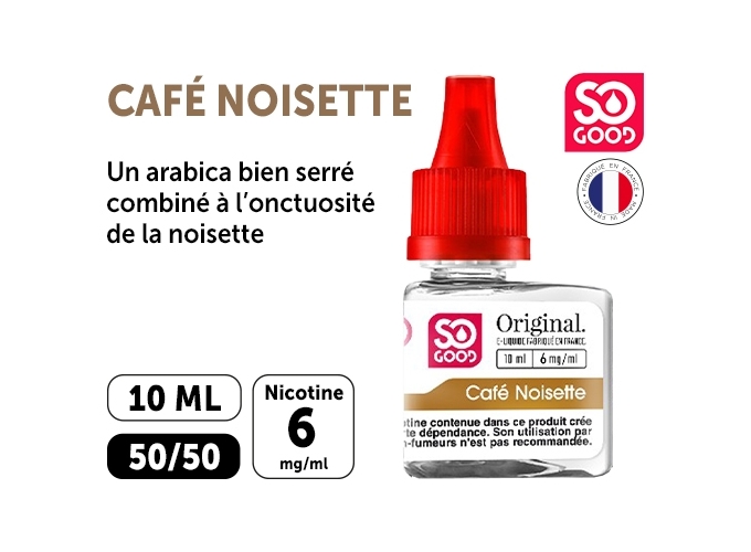 SO GOOD PREMIUM 10ml 'CAFE NOISETTE' 06 mg (1)