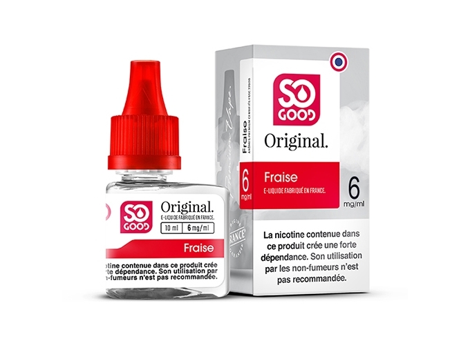 SO GOOD PREMIUM 10ml 'FRAISE' NICOTINE 06mg (1)
