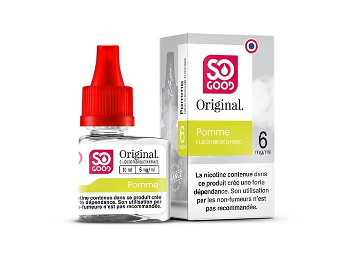 SO GOOD PREMIUM 10ml 'POMME' NICOTINE 06mg (1)