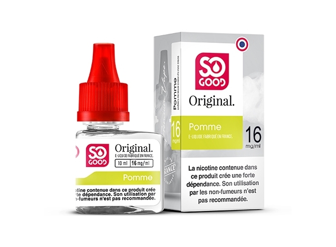 SO GOOD PREMIUM 10ml 'POMME' NICOTINE 16mg (1)