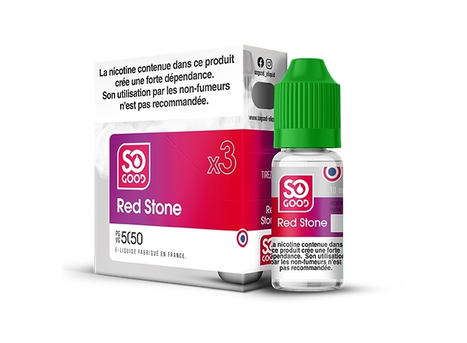 SO GOOD RED STONE 10 ML 11 MG ML (BTE3)