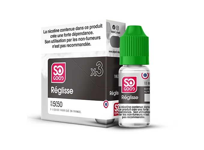 SO GOOD REGLISSE 10 ML 00 MG ML (BTE3)