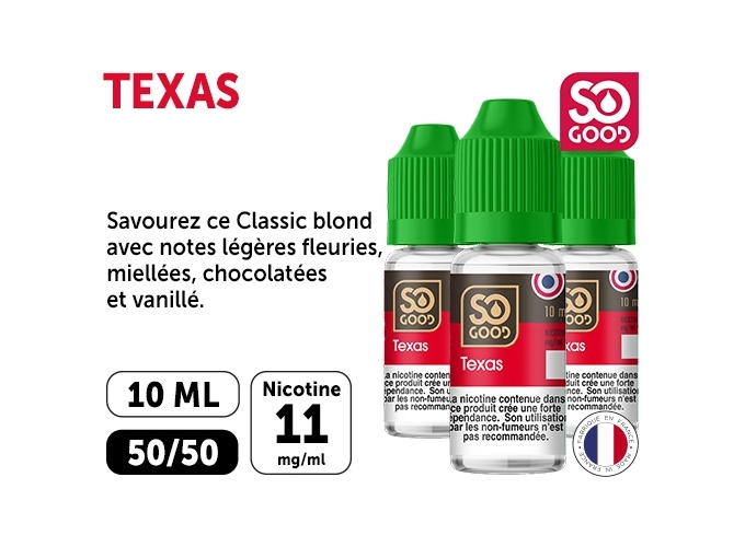 SO GOOD TEXAS 10 ML 11 MG ML (BTE3)