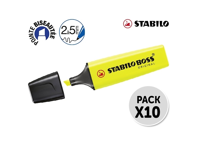 STABILO BOSS ORIGINAL JAUNE (10)