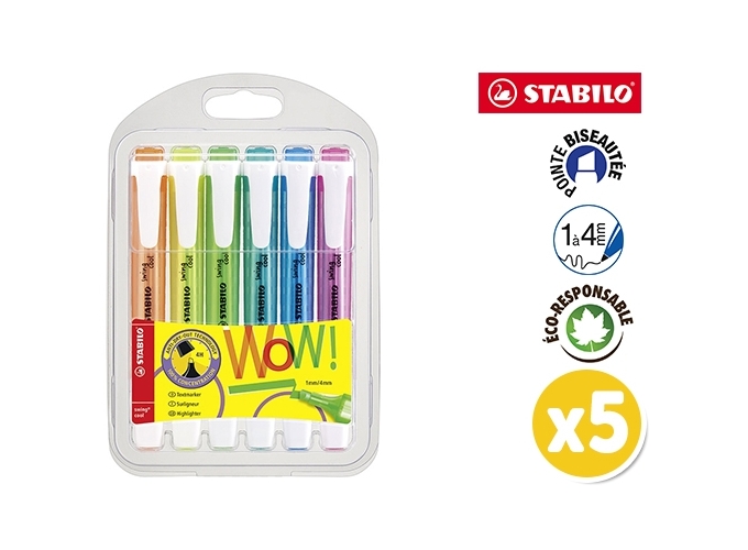 STABILO POCH. 6 SURLIGNEURS SWING COOL (5)