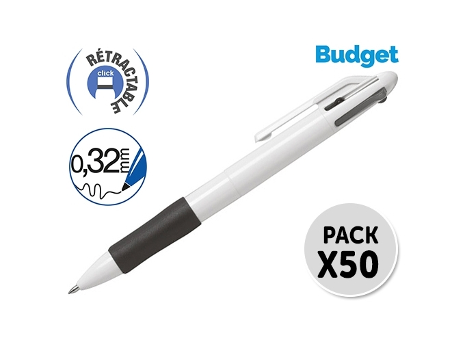 STYLO BILLE 4 COULEURS (BTE.10)