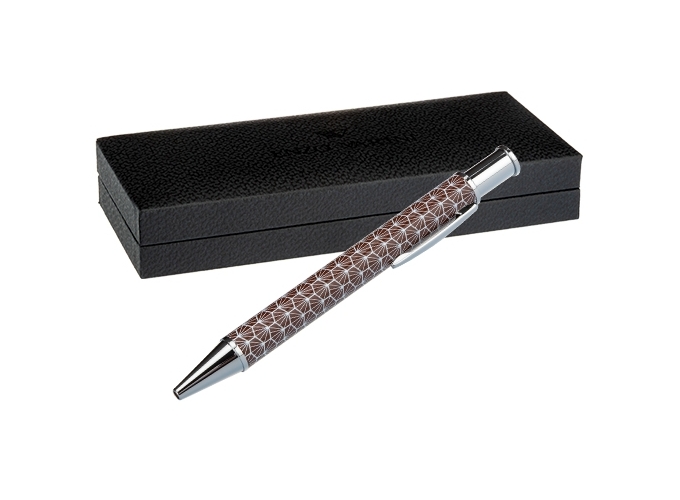 STYLO BILLE  PALAZZO CORTY  FOND MARRON  (1)