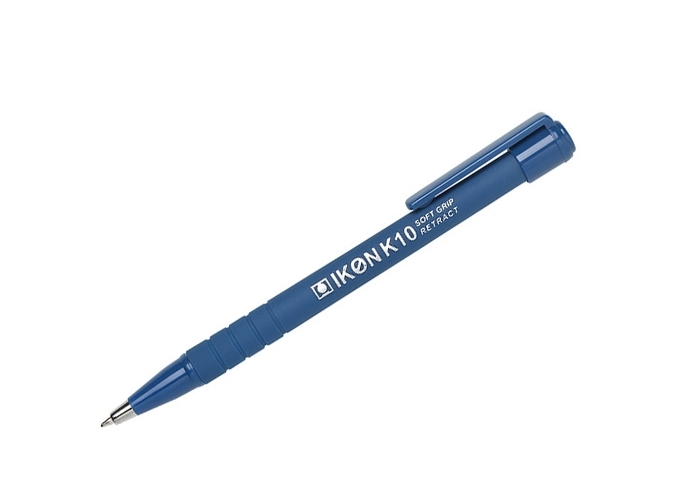 STYLO BILLE RETRACTABLE BLEU (12)
