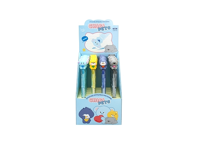 STYLO EFFACABLE PAR GOMME CHIBI PETS (PR. 24)