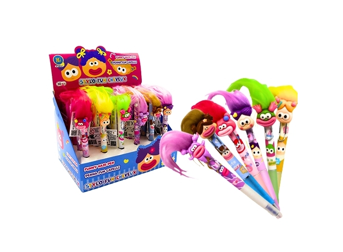 STYLO HUMOUR CHEVEUX 14.5CM 6A (30)