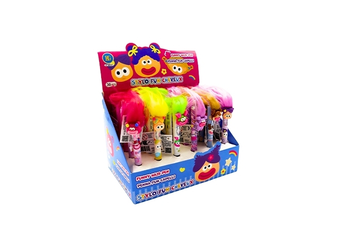 STYLO HUMOUR CHEVEUX 14.5CM 6A (30)