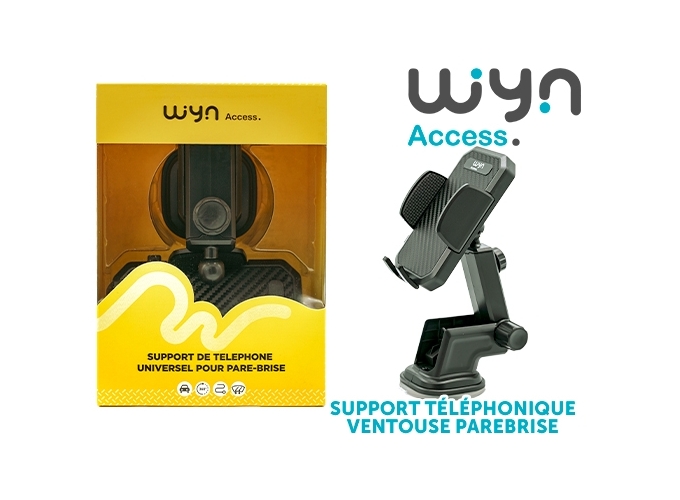 SUPPORT TELEPH AVEC VENTOUSE PAREBRISE VOITURE(1)