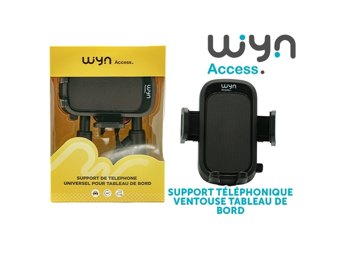 SUPPORT TELEPH VENTOUSE TABLEAU DE BORD VOITURE(1)