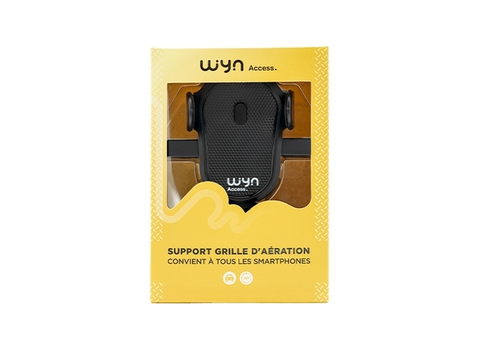 SUPPORT TELEPHONE SUR GRILLE AERATION VOITURE (1)