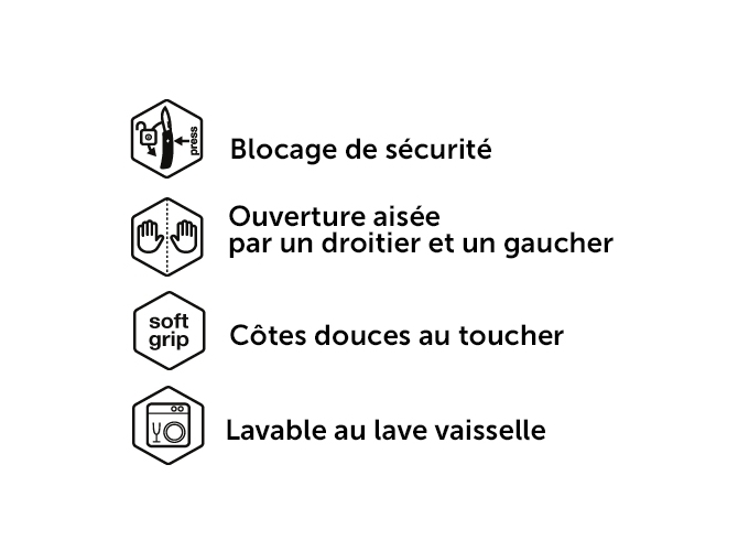 *SWIZA COUTEAU SUISSE ZD01 BLANC 6 FONCTIONS