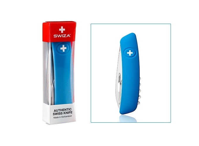 SWIZA COUTEAU SUISSE ZD01 BLEU 6 FONCTIONS