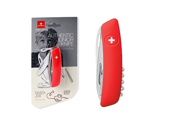 SWIZA COUTEAU SUISSE ZJ06 JUNIOR ROUGE 12 FONCT.