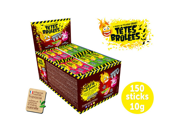 TETES BRULEES BTE 150 STICKS 10G BARRE DE FEU (1)