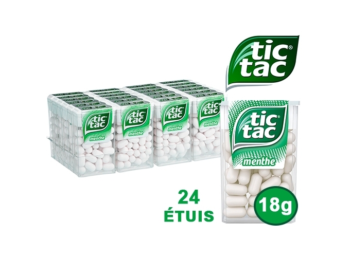 TIC TAC ETUI 18g MENTHE (24)
