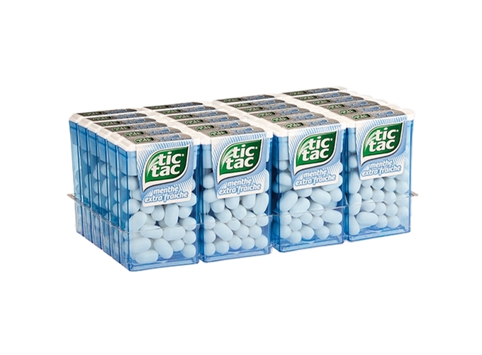 TIC TAC ETUI 18g MENTHE EXTRA FRAICHE (24)