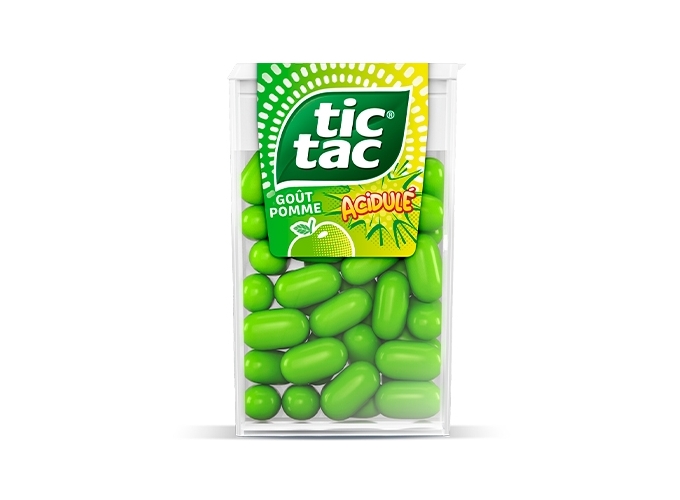 TIC TAC ETUI 18g POMME ACIDULE (24)