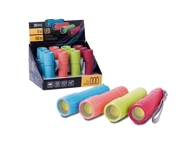 TORCHE POCHE LED 1W PORTEE 12M (3 AAA INCLUSES)