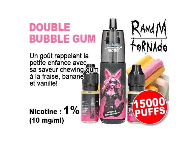 TORNADO DOUBLE BUBBLE 15 K 2 FLACONS 10ml 1% (10)
