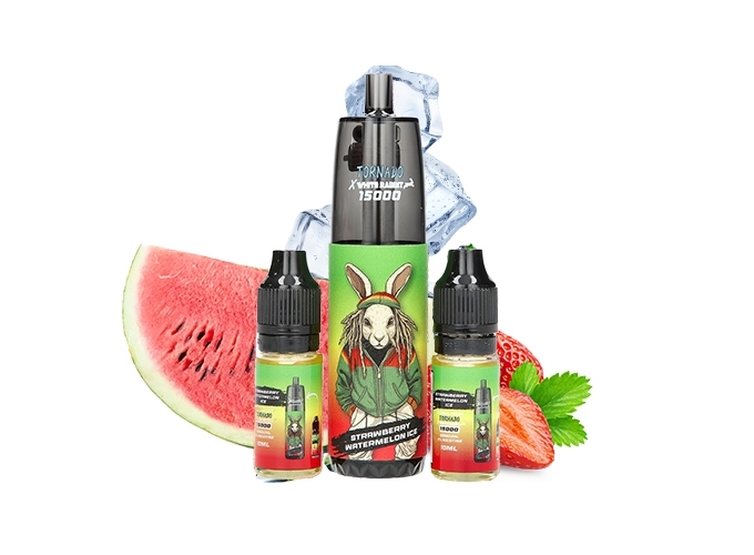 TORNADO FRAISE PASTEQUE 15 K 2 FLACONS 1% (10)