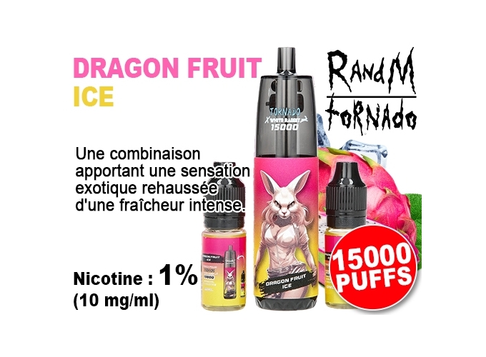 TORNADO FRUIT DU DRAGON 15K 2 FLACONS 10ml 1% (10)