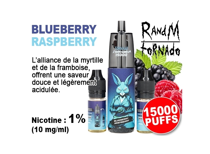 TORNADO MURE FRAMBOISE 15 K 2 FLACONS 10ml 1% (10)