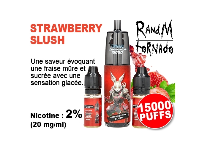 TORNADO STRAWBERRY SLUSH 15 K 2 FLACONS 2% (10)