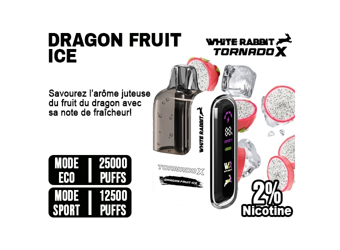 TORNADO X 25K DRAGON FRUIT ICE 10ml 2% (5)
