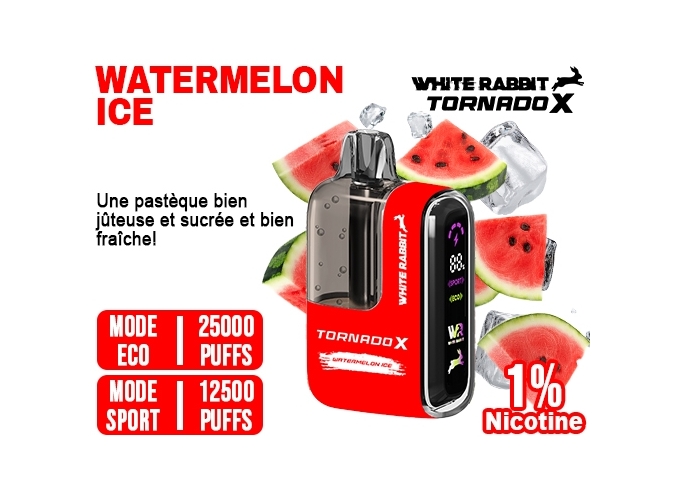 TORNADO X 25K WATERMELON ICE 10ml 1% (5)