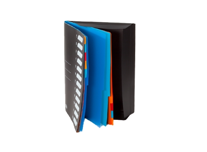 TRIEUR  A4 POLYPRO 12 CASES NOIR (1)