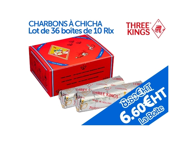 TROIS MAGES 36 BTE 10 ROULEAUX 10 CHARBONS 33MM