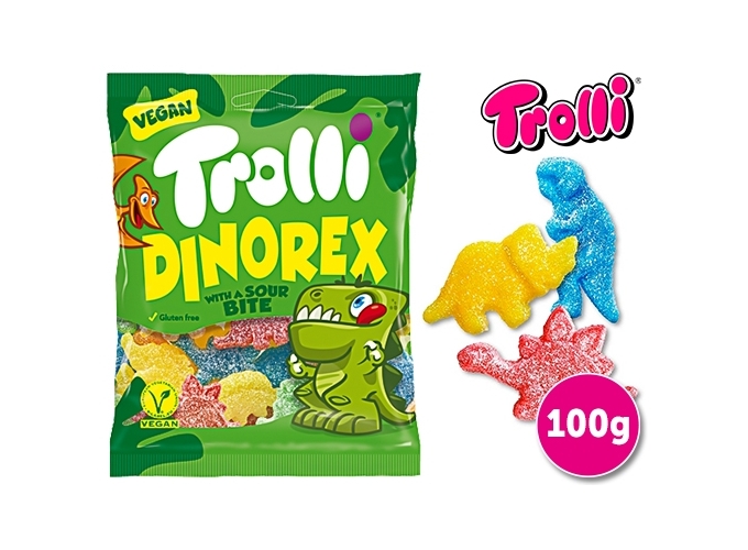 TROLLI SACH. 100g DINO REX (24)
