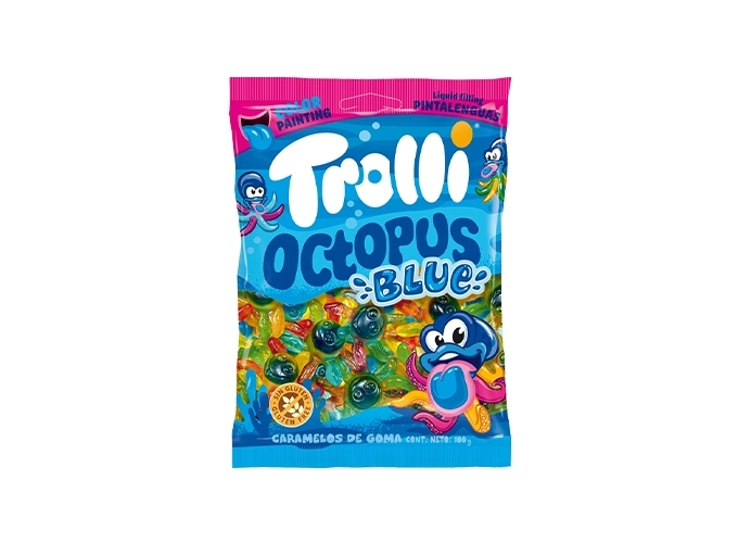 TROLLI SACH. 100g OCTOPUS BLUE (12)