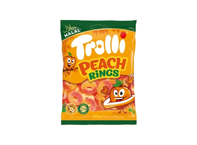 TROLLI SACH. 100g PEACH RING (30)