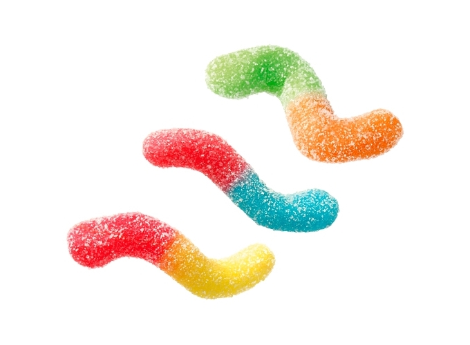 TROLLI SACH. 100g SOUR GLOWWORMS (12)